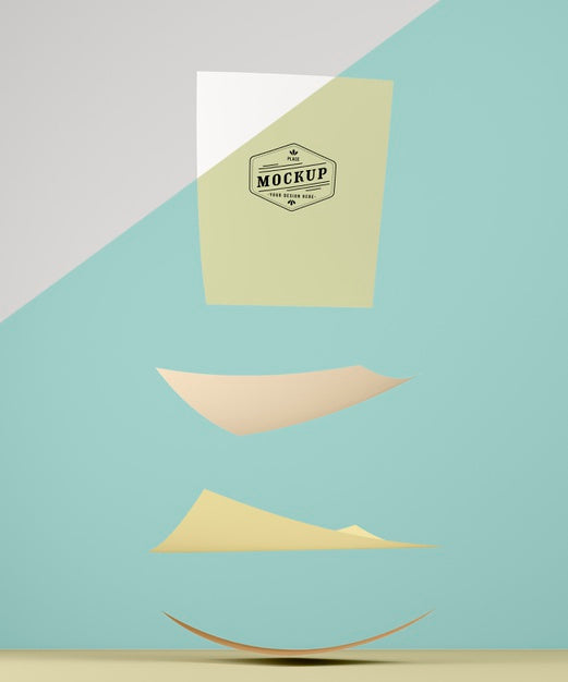 Free Paper Pop Concept Mock-Up Psd