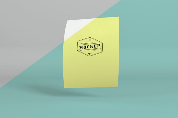 Free Paper Pop Concept Mock-Up Psd