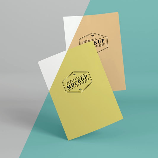 Free Paper Pop Concept Mock-Up Psd