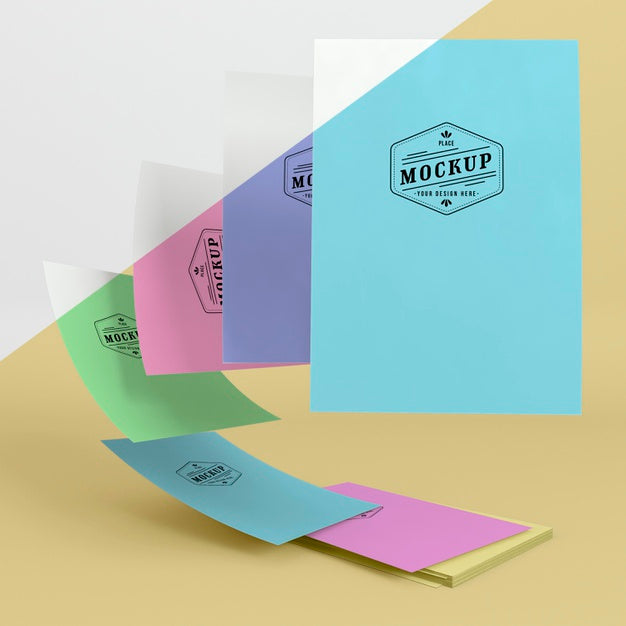 Free Paper Pop Concept Mock-Up Psd