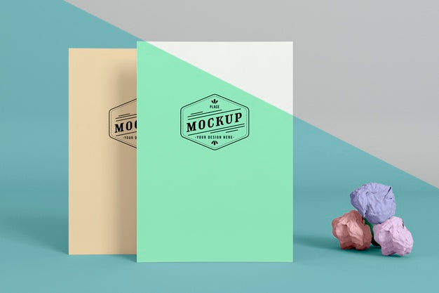 Free Paper Pop Concept Mock-Up Psd