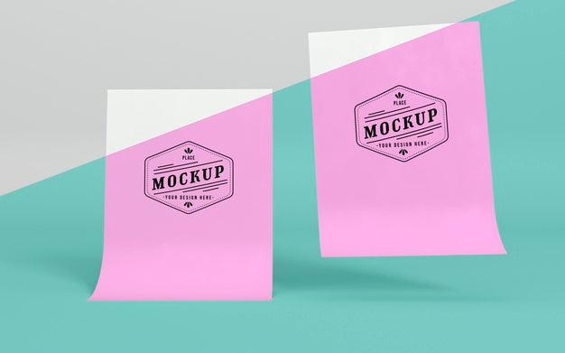 Free Paper Pop Concept Mock-Up Psd