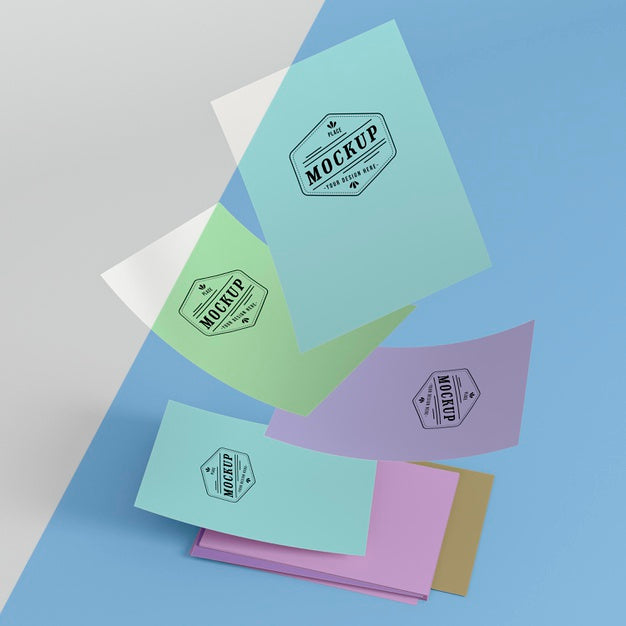 Free Paper Pop Concept Mock-Up Psd