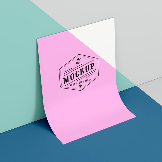 Free Paper Pop Concept Mock-Up Psd