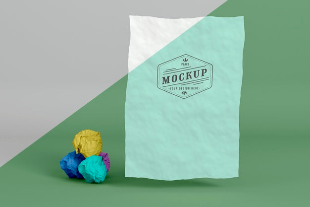 Free Paper Pop Concept Mock-Up Psd