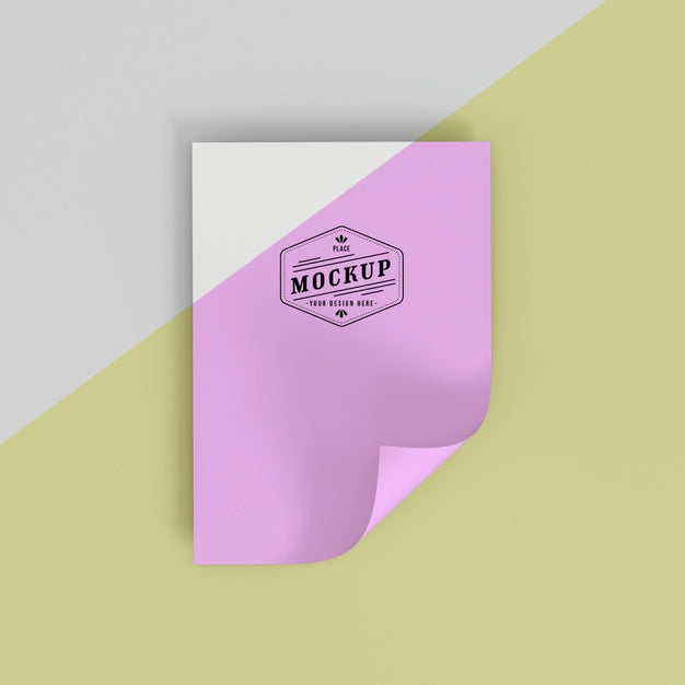 Free Paper Pop Concept Mock-Up Psd