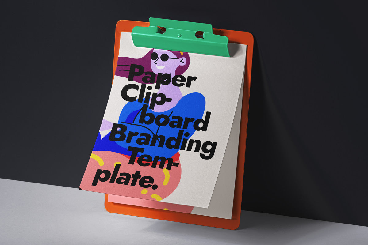 Free Paper Psd Clipboard Mockup