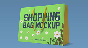 Free Paper Shopping Bag Mockup Psd