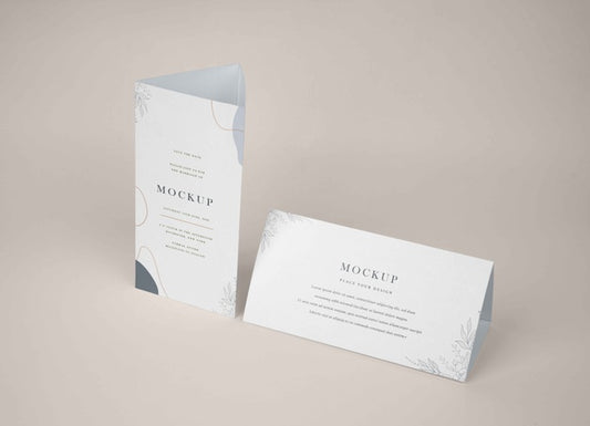 Free Paper Table Tent Mockup Design Psd