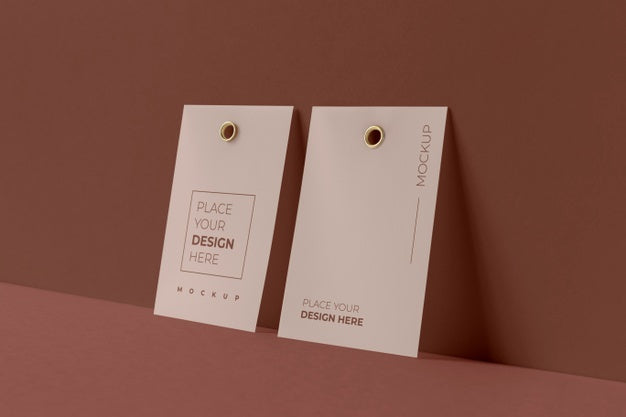 Free Paper Tag Design Mockup Psd