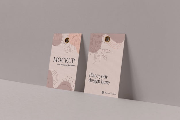 Free Paper Tag Design Mockup Psd