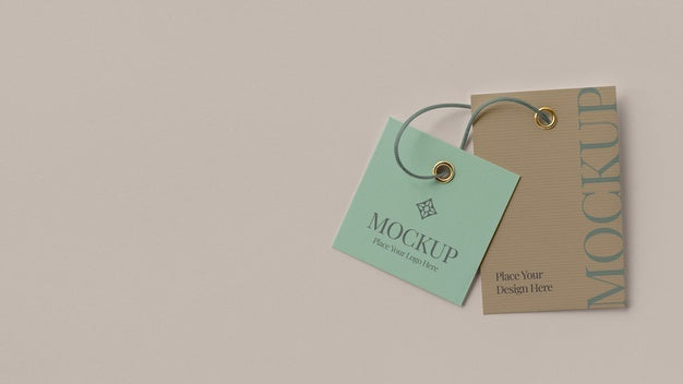 Free Paper Tag Design Mockup Psd