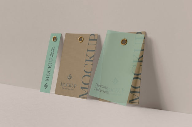 Free Paper Tag Design Mockup Psd