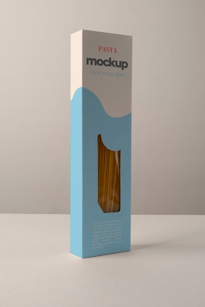 Free Pasta Packaging Mockup Design Psd