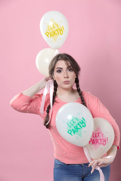 Free Pastel Spring Birthday Concept Psd