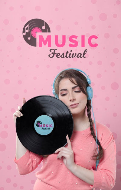 Free Pastel Spring Music Concept Psd