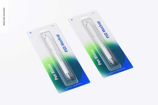 Free Pen Blisters Mockup Psd