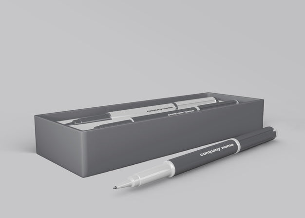 Free Pen Mockup For Merchandising Psd