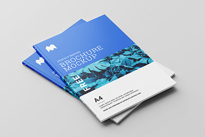 Free Perfect Binding Brochure Mockup