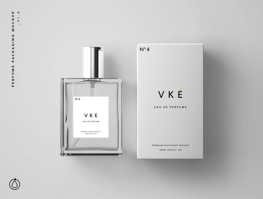 Free Perfume Package Mockup