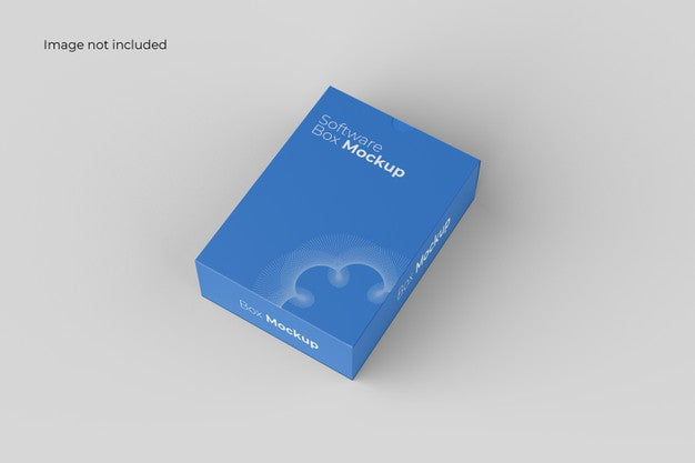 Free Perspective Software Box Mockup Psd