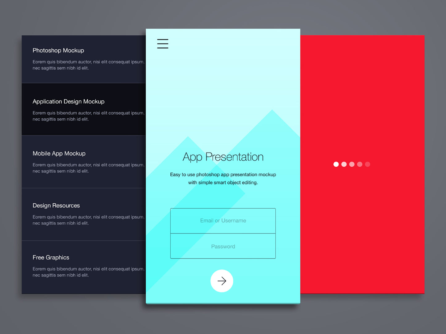 Free Phone Application Presentation Mockup