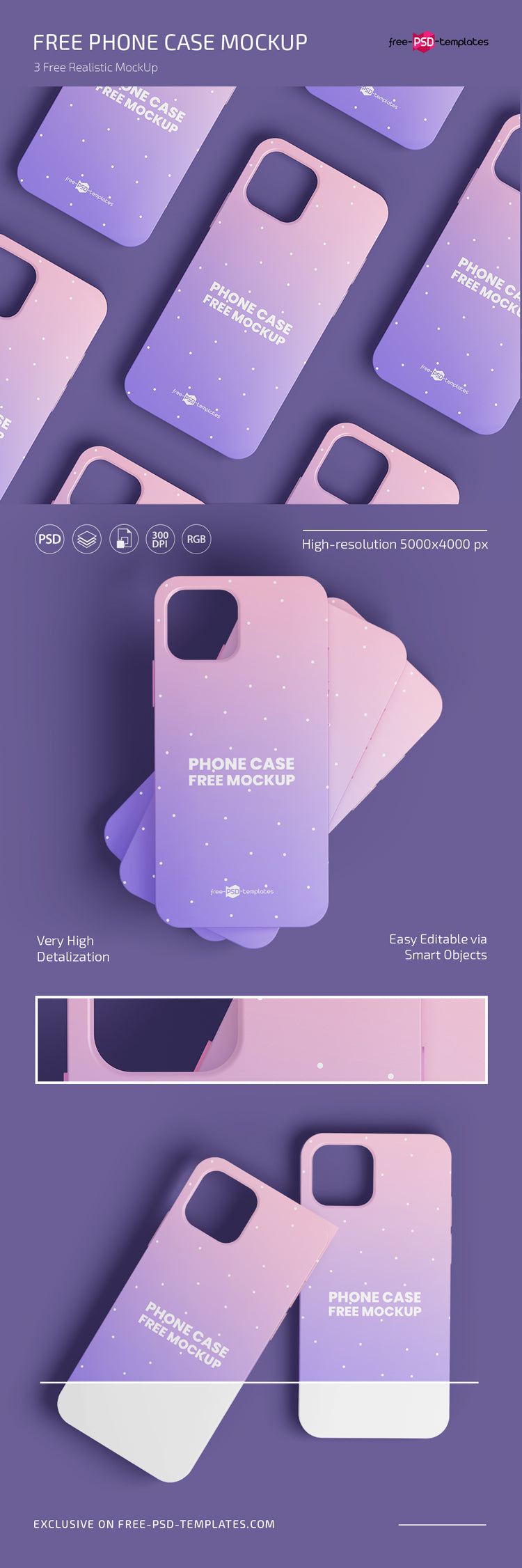 Free Phone Case Mockup