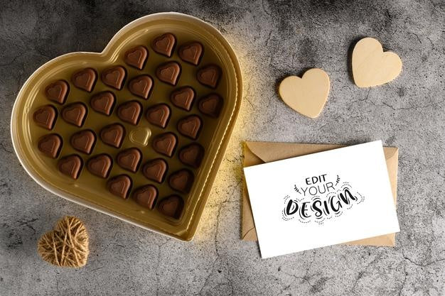 Free Photo Of Card With Place For Writing Message For Lover Psd