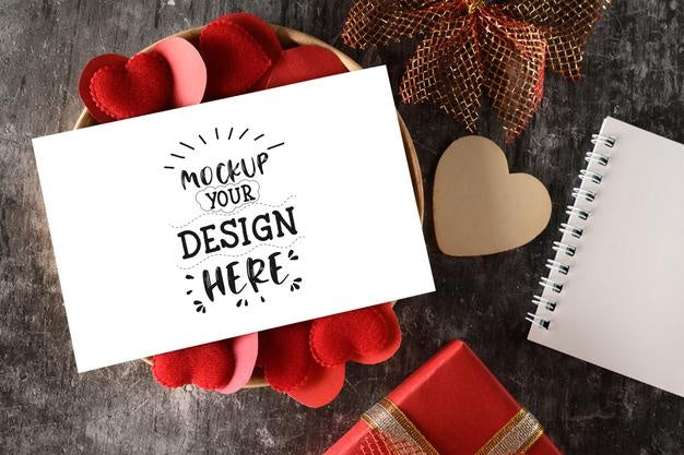 Free Photo Of Card With Place For Writing Message For Lover Psd