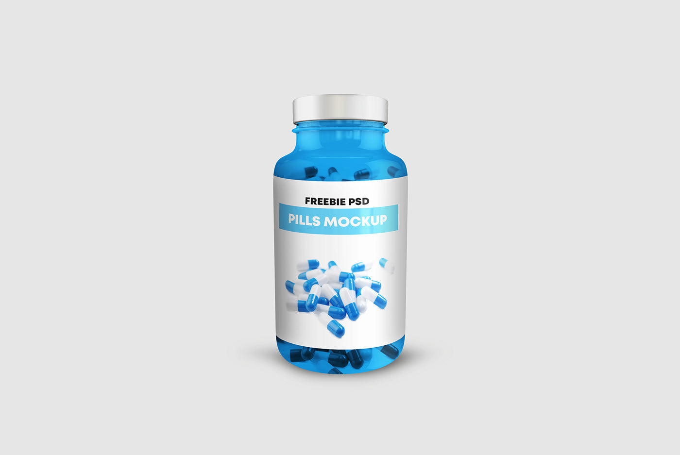 Free Pills Bottle Mockup