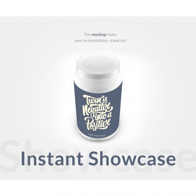 Free Pills Packaging Mock Up Psd