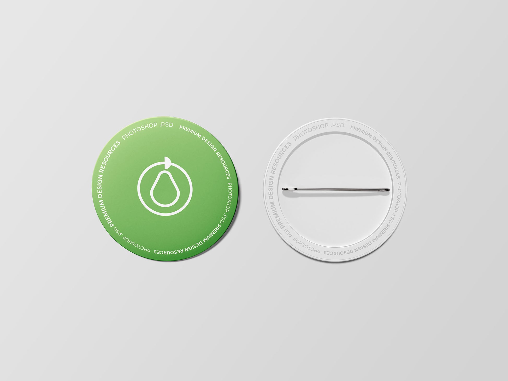 Free Pin Button Badge Mockup