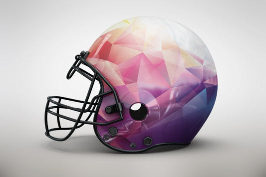 Free Pink Helmet Mock Up Psd