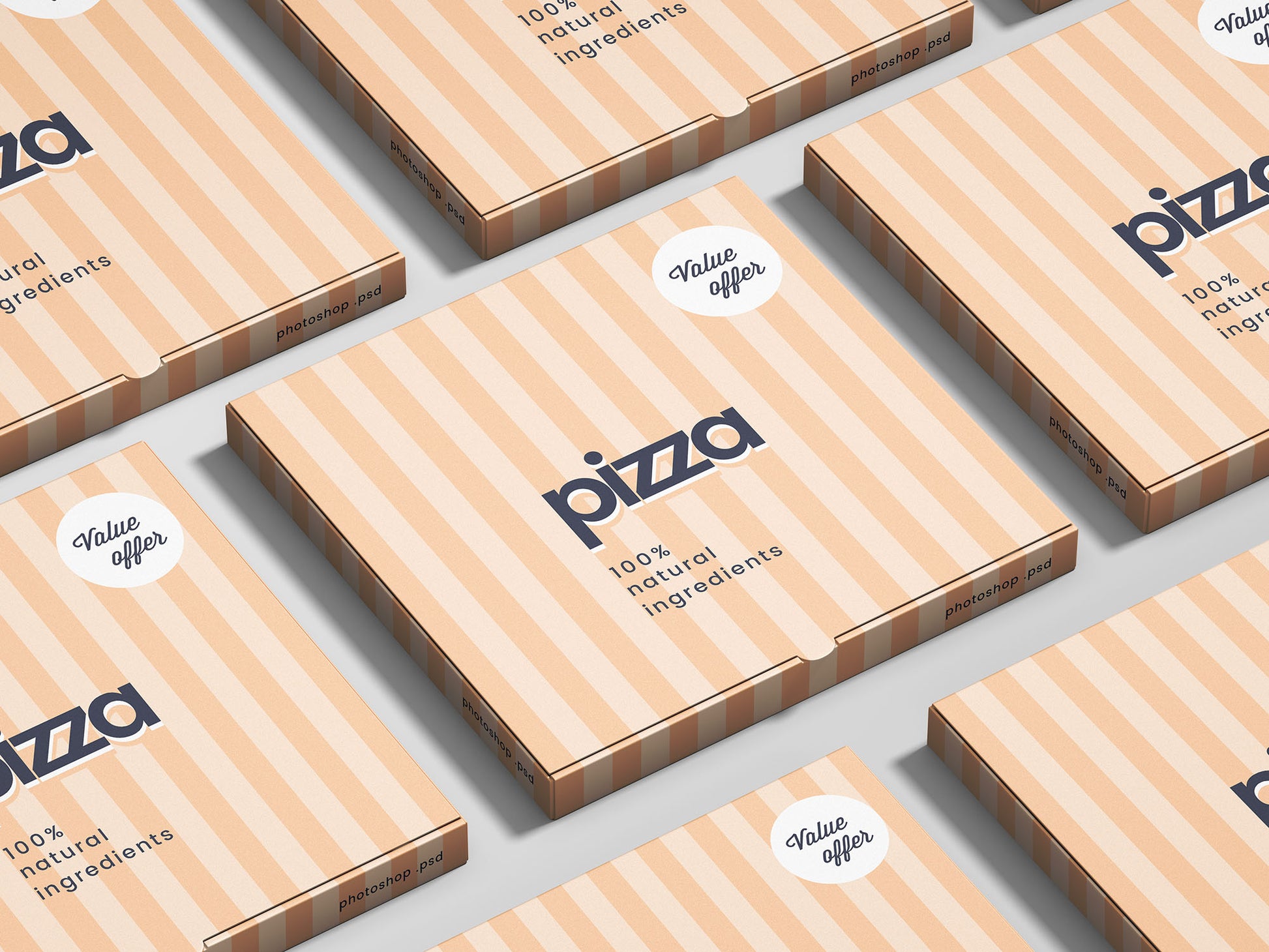 Free Pizza Box Mockup