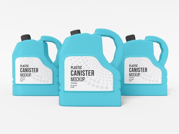 Free Plastic Canister Mockup Psd