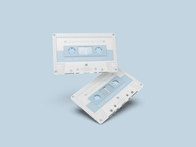 Free Plastic Cassette Tape Mockup Psd