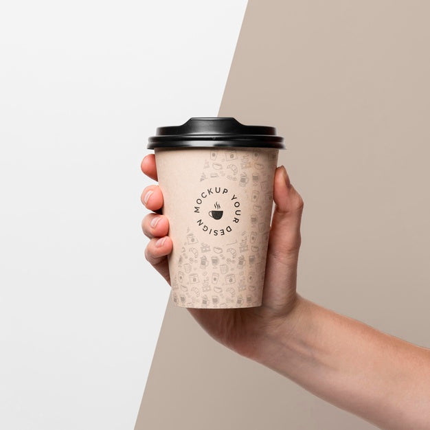 Free Plastic Cup With Coffee Mock Up Psd