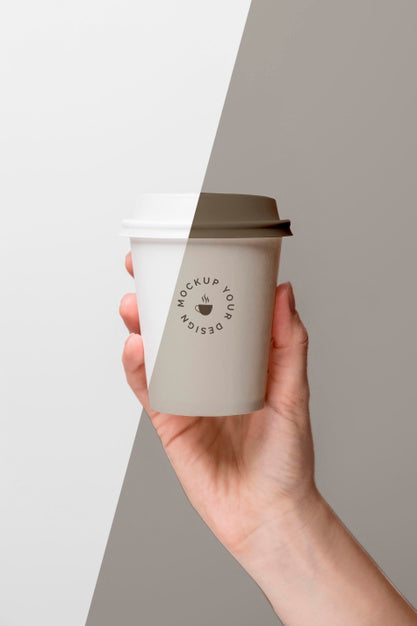 Free Plastic Cup With Coffee Mock Up Psd