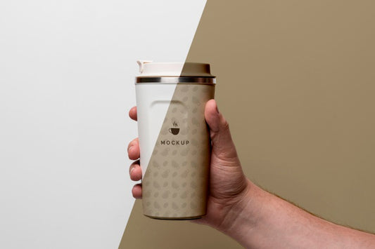 Free Plastic Cup With Coffee Mock Up Psd