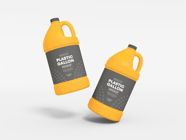 Free Plastic Gallon Mockup Psd