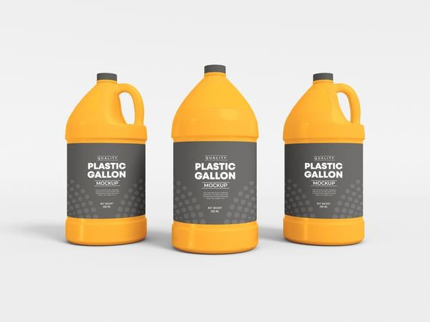 Free Plastic Gallon Mockup Psd