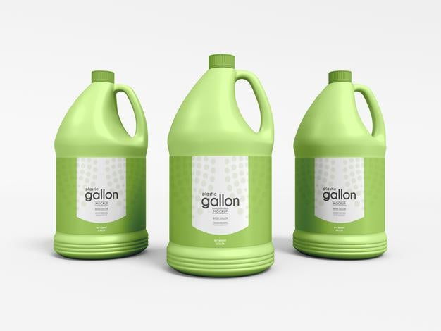 Free Plastic Gallon Mockup Psd