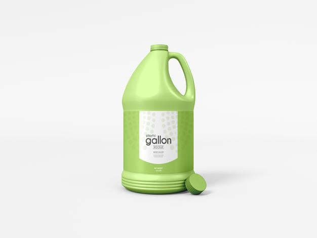 Free Plastic Gallon Mockup Psd