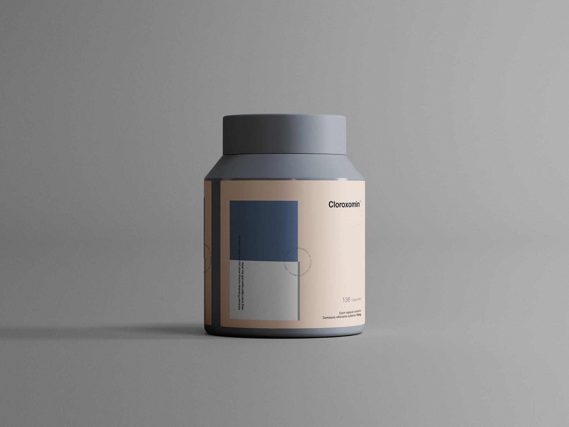 Free Plastic Jar Mockup