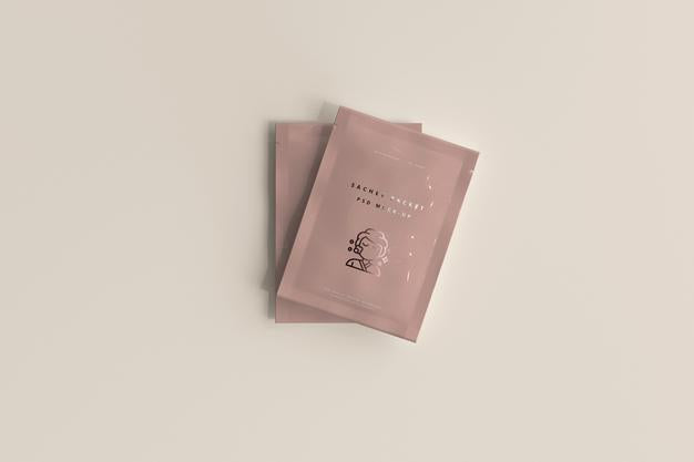 Free Plastic Sachet Packet Mockup Psd