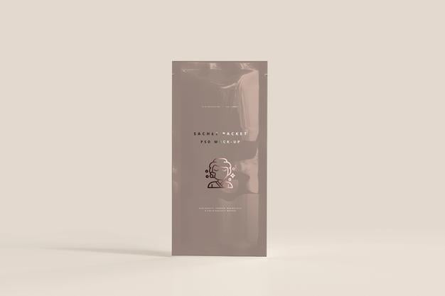 Free Plastic Sachet Packet Mockup Psd