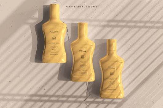 Free Plastic Sauce Bottles Mockup Psd