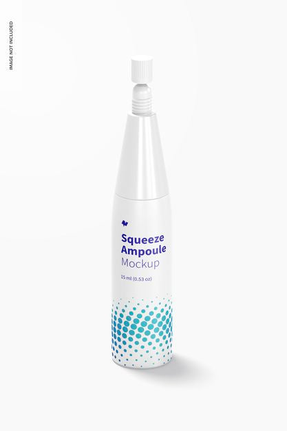 Free Plastic Squeeze Ampoule Mockup Psd