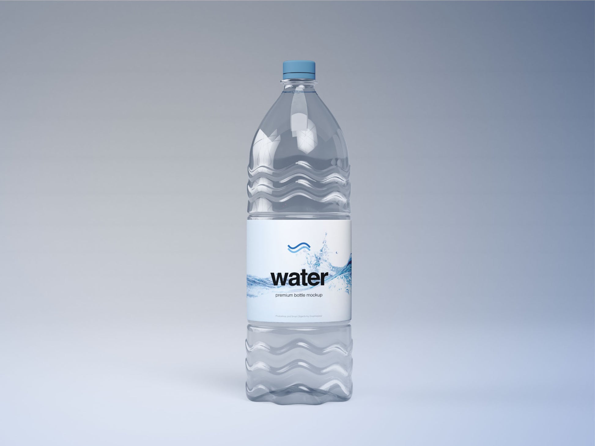 Free Plastic Water Bottle Mockup