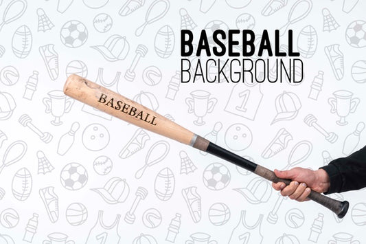 Free Player Holding Baseball Bat Psd